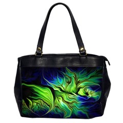 Fractal Art Pattern Abstract Oversize Office Handbag (2 Sides)