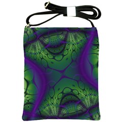 Abstract Fractal Art Pattern Shoulder Sling Bag