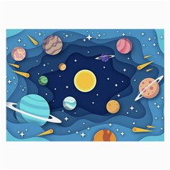 Galaxy Background Large Glasses Cloth (2 Sides) by danenraven