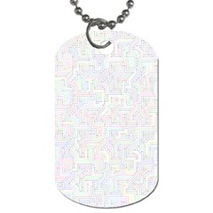 Computer Cyber Circuitry Circuits Electronic Dog Tag (one Side)