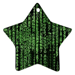 Matrix Technology Tech Data Digital Network Ornament (star) by Wegoenart