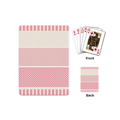 Background Pink Beige Decorative Texture Craft Playing Cards Single Design (mini) by Wegoenart