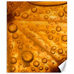 Lime Water Bubbles Macro Light Detail Background Canvas 20  X 24  by Wegoenart