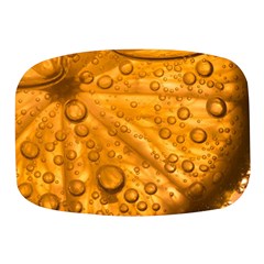 Lime Water Bubbles Macro Light Detail Background Mini Square Pill Box by Wegoenart