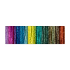 Line Rope Fiber Close Up Multicoloured Background Sticker (bumper) by Wegoenart