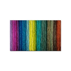 Line Rope Fiber Close Up Multicoloured Background Sticker Rectangular (100 Pack) by Wegoenart