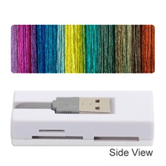 Line Rope Fiber Close Up Multicoloured Background Memory Card Reader (stick) by Wegoenart
