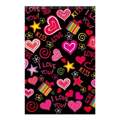 Multicolored Wallpaper, Love Vector Hearts Background Romantic Shower Curtain 48  X 72  (small)  by Wegoenart