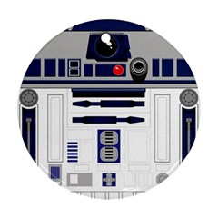 Robot R2d2 R2 D2 Pattern Ornament (Round)