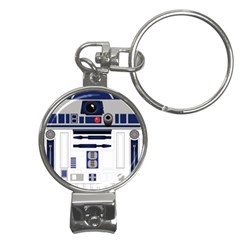 Robot R2d2 R2 D2 Pattern Nail Clippers Key Chain