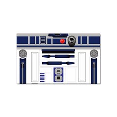 Robot R2d2 R2 D2 Pattern Sticker Rectangular (100 pack)