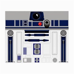 Robot R2d2 R2 D2 Pattern Small Glasses Cloth