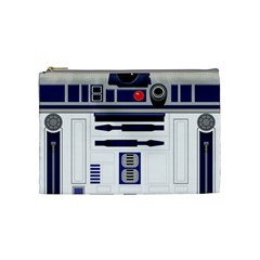 Robot R2d2 R2 D2 Pattern Cosmetic Bag (Medium)