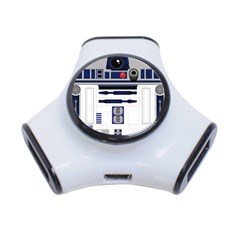 Robot R2d2 R2 D2 Pattern 3-Port USB Hub