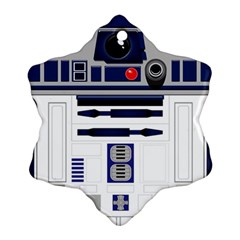 Robot R2d2 R2 D2 Pattern Ornament (Snowflake)