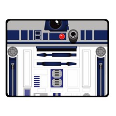 Robot R2d2 R2 D2 Pattern Double Sided Fleece Blanket (Small) 