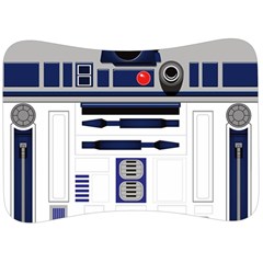 Robot R2d2 R2 D2 Pattern Velour Seat Head Rest Cushion