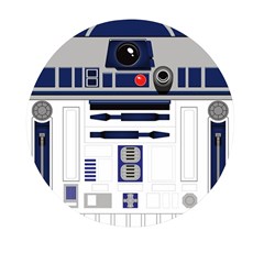 Robot R2d2 R2 D2 Pattern Mini Round Pill Box