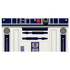 Robot R2d2 R2 D2 Pattern Banner and Sign 4  x 2 