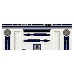 Robot R2d2 R2 D2 Pattern Banner and Sign 8  x 3 