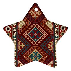 Armenian Carpet Star Ornament (two Sides) by Gohar