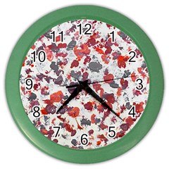 Abstract Random Painted Texture Color Wall Clock by dflcprintsclothing