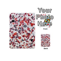 Abstract Random Painted Texture Playing Cards 54 Designs (mini) by dflcprintsclothing