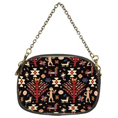 Carpet-symbols Chain Purse (two Sides) by Gohar