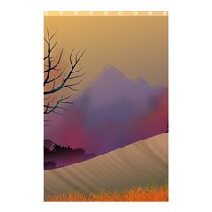 Landscape Illustration Nature Sky Shower Curtain 48  X 72  (small) 