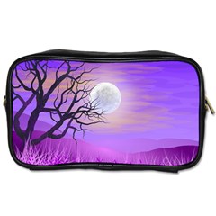 Abstract Nature Landscape Illustration Sky Clouds Toiletries Bag (one Side) by Wegoenart