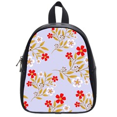 Illustration Pattern Flower Floral School Bag (small) by Wegoenart