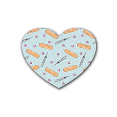 Medicine Items Rubber Coaster (heart)