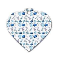 Baby Things For Toddlers Dog Tag Heart (one Side) by SychEva