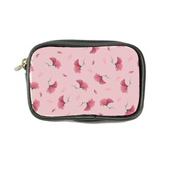 Flowers Pattern Pink Background Coin Purse