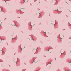 Flowers Pattern Pink Background Play Mat (Rectangle)