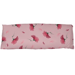 Flowers Pattern Pink Background Body Pillow Case (Dakimakura)
