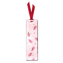 Flowers Pattern Pink Background Small Book Marks