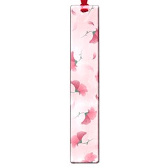 Flowers Pattern Pink Background Large Book Marks