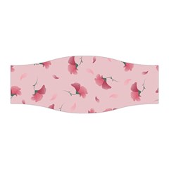 Flowers Pattern Pink Background Stretchable Headband