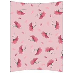 Flowers Pattern Pink Background Back Support Cushion