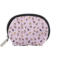 Puppies Dog Pattern Drawing Accessory Pouch (small) by Wegoenart