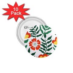 Painting Flower Leaves Forest 1 75  Buttons (10 Pack) by Wegoenart