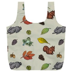 Autumn Fall Animals Nature Season Full Print Recycle Bag (xxl) by Wegoenart