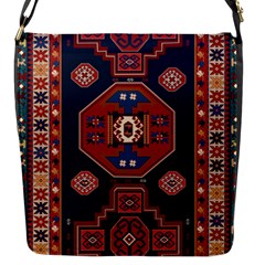 Armenian Old Carpet  Flap Closure Messenger Bag (s) by Gohar