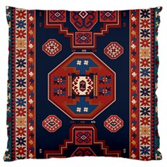 Armenian Old Carpet  Large Flano Cushion Case (Two Sides)