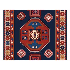 Armenian Old Carpet  Double Sided Flano Blanket (Large) 