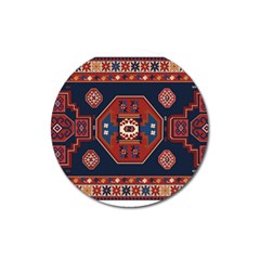 Armenian Carpet Magnet 3  (round) by Gohar