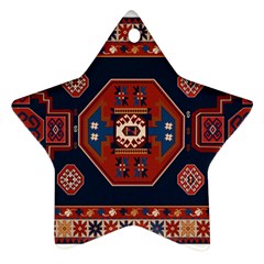 Armenian Carpet Star Ornament (two Sides) by Gohar