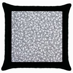 Bacterias Drawing Black And White Pattern Throw Pillow Case (black) by dflcprintsclothing