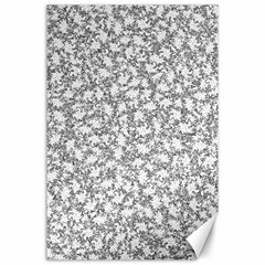 Bacterias Drawing Black And White Pattern Canvas 24  X 36  by dflcprintsclothing